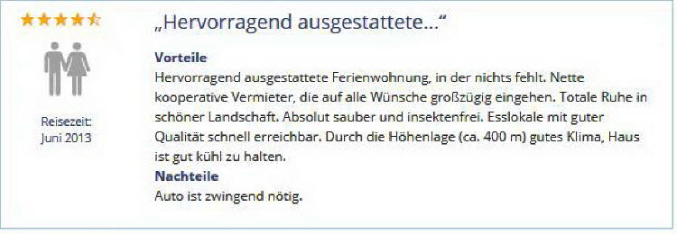 Hervorragend ausgestattete